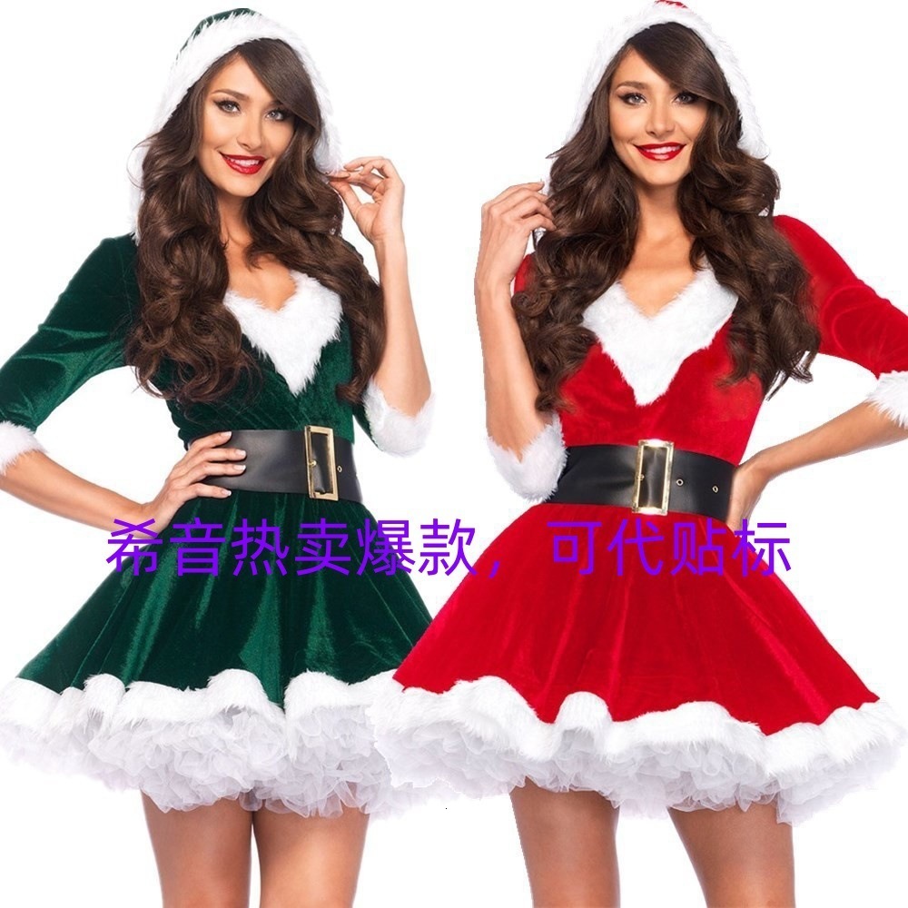 Christmas Costume Adult Women Performance Outfit Christmas Dress Performance Costume Queen Christmas Dress Labeling Service 241007