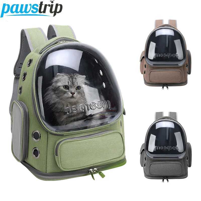 Transparent Pet Cat Carrier Bag Outdoor Travel Backpack for Cats Small Dogs Breathable Cat Carrying Bag Pet Supplies C251013