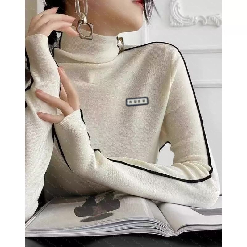 Women's sweater designer cardigan wool sweater knitted fashionable pullover high-end women's sweater pure cotton autumn and winter letter knit sweater S-L