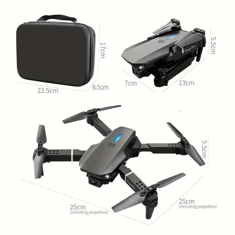 8K FPV Foldable Drone Dual High-Definition Cameras, Quadcopter, Equipped With Voice Gesture Control, Portable Casing, One Click Takeoff And Landing, O