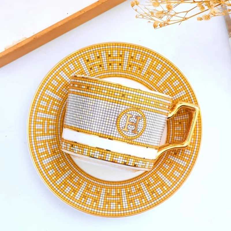 ar and elegant bone coffee cup set European style coffee cup Aima H standard flower tea afternoon tea H251013