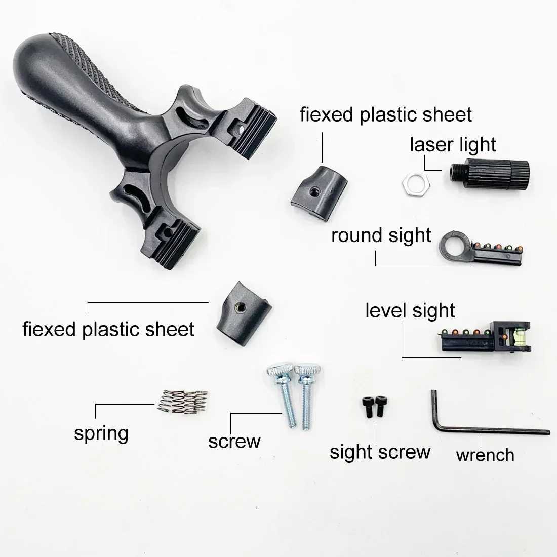 Highpower Laser Aiming Slingsshot Outdoor Sports Hunting Shooting Catapult Competition Practice Slingshot Hunting Acories Y251013