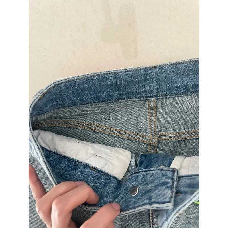 Women Y2K Light Color Stretch High Waist Comfort Casual Baggy Jeans Loose Straight Wide Leg PantsT251013