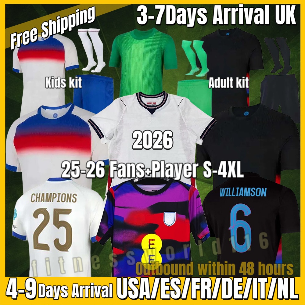 xxxl 4xl 2026 football jersey 24 25 26 England KANE GREALISH RASHFORD MOUNT Women Euro cup Soccer Jerseys BELGHAM SAKA TRIPPIER National Team Football M full Kits S-4XL