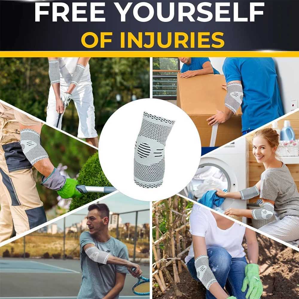 1 PCS Elbow Support SLEeve for Gym Tennis ComprESSion Brace for Tendonitis Pain ReliEF Injury Recovery Unisex C251013