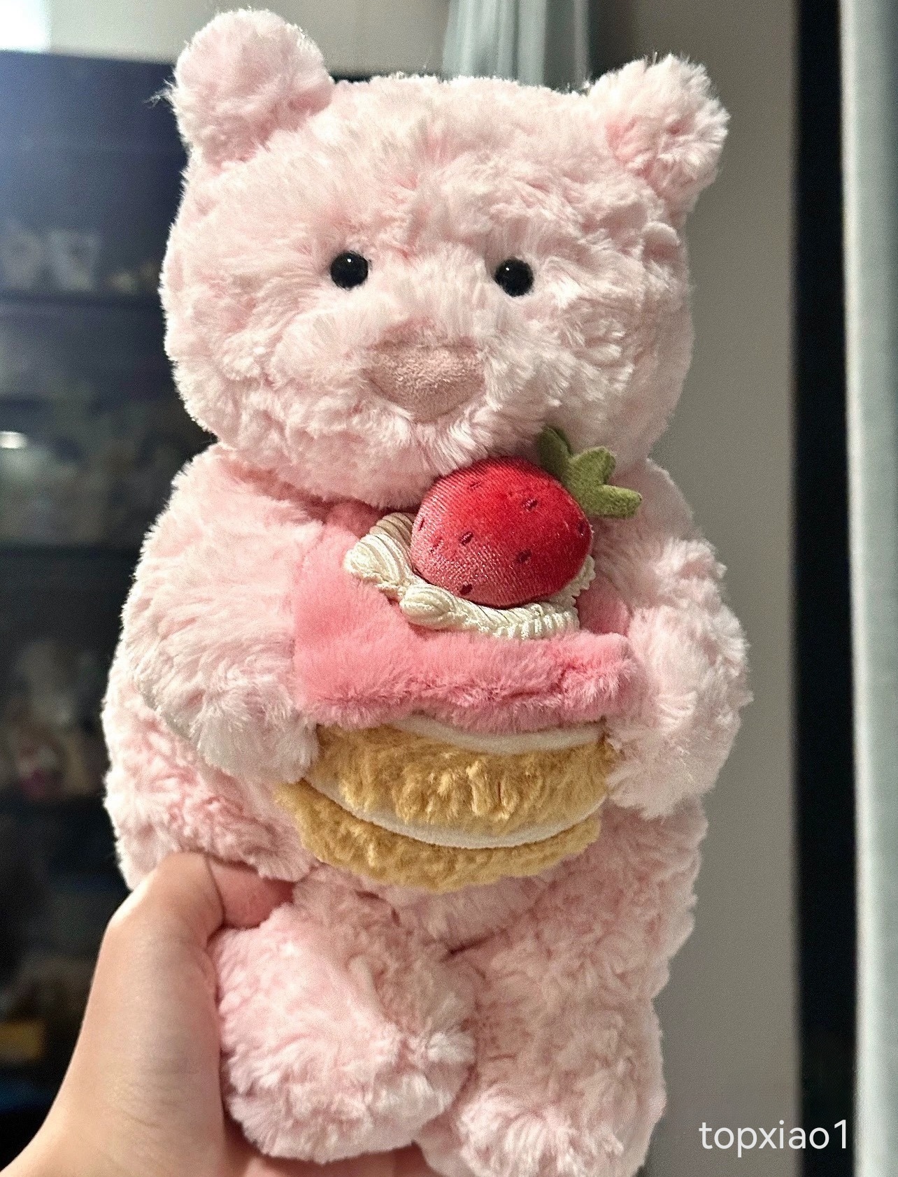 Dolls Leola Children's plush toys pink bear Plush toy Strawberry Cake Leora Bear Stuffed Toy Soothing the Doll Gifts with tags