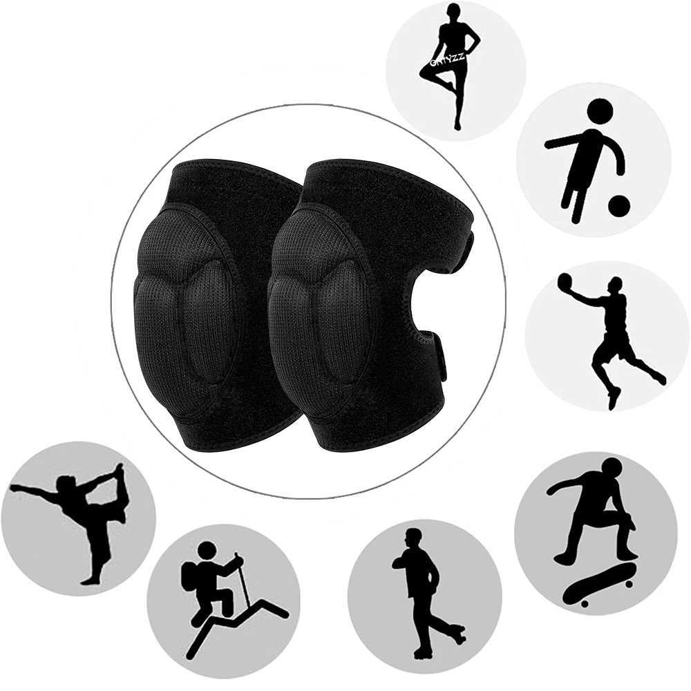 1pair Knee Pads for Cleaning House FloorsGardening Work Carpet Roofingkneepads with Soft Inner Liner Adjustable knee pads C251013