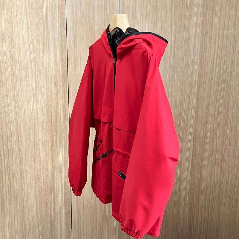 New Simple Casual Fashion Trench Coat Style Hooded Waist-Cinching Cotton Jacket For Women Trendy B5
