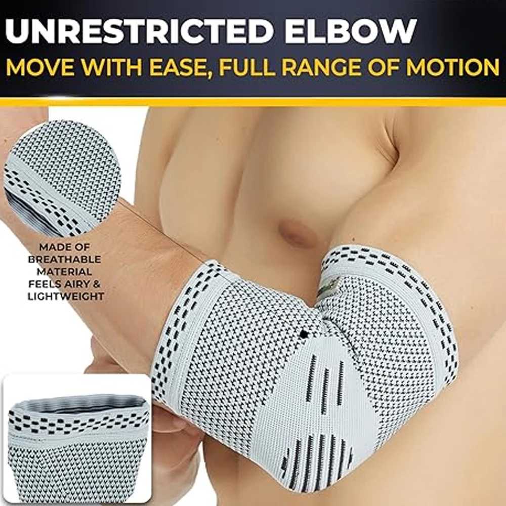 1 PCS Elbow Support SLEeve for Gym Tennis ComprESSion Brace for Tendonitis Pain ReliEF Injury Recovery Unisex C251013