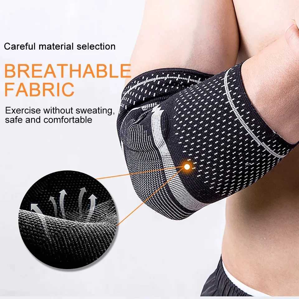 1Pcs Sports Elbow Brace for Weightlifting Compression Support Arm Sleeve Reduce Tennis Elbow and Golfers Elbow Pain Relief C251013