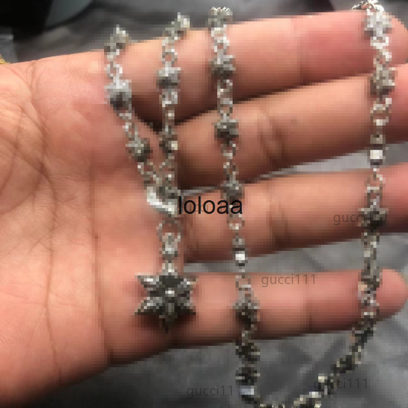 2025 Designer Fashion Cross ain One Couples Pendant Hexagram Stret Vintage Necklace heard European and American moissanite diamond necklac chromed chrome ch 24ZH