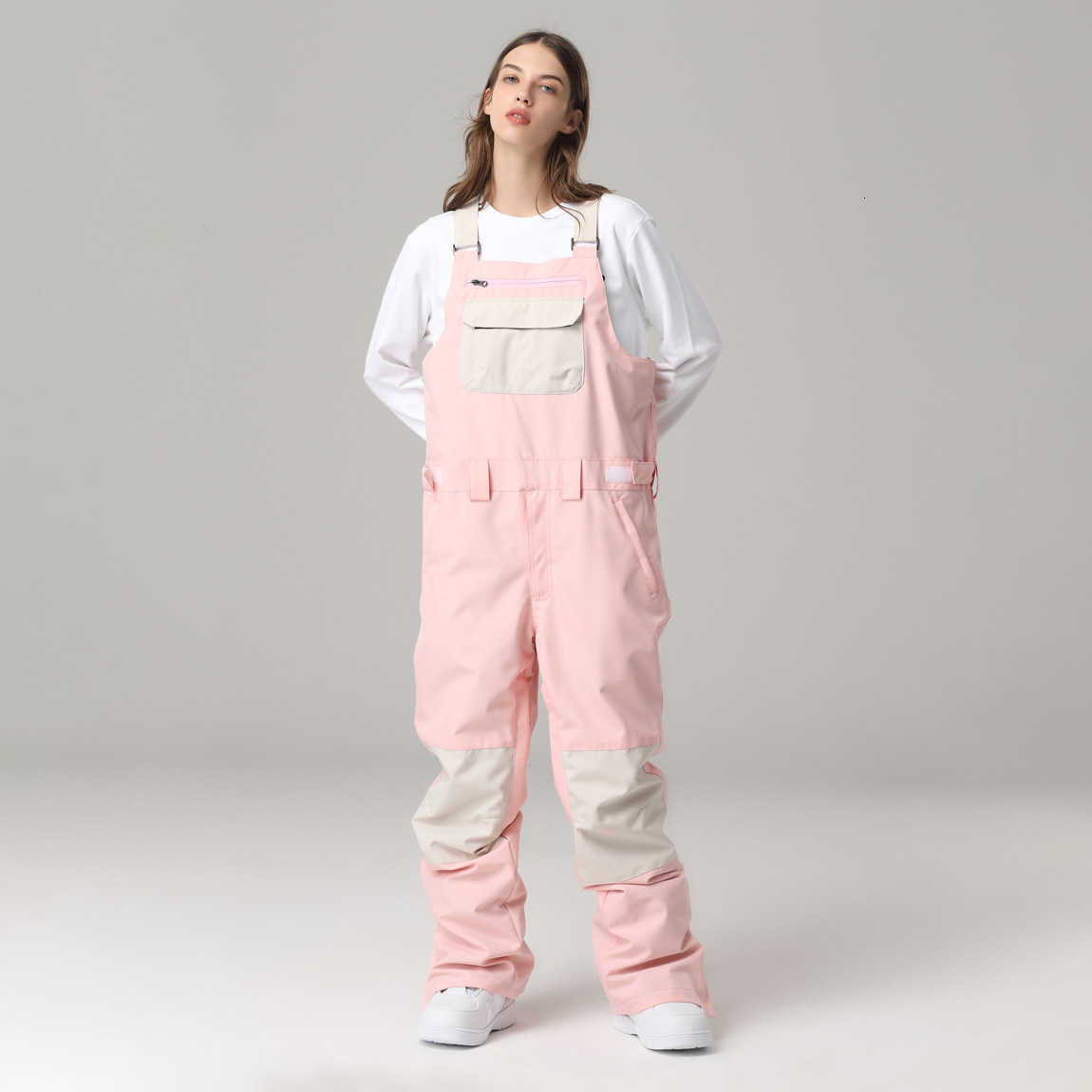 Snow Pants Women Ski Jumpsuit Men Women Ski Bib Pants Overalls Winter Outdoor Sports Windproof Waterproof Skiing Snowboard Pants 250902