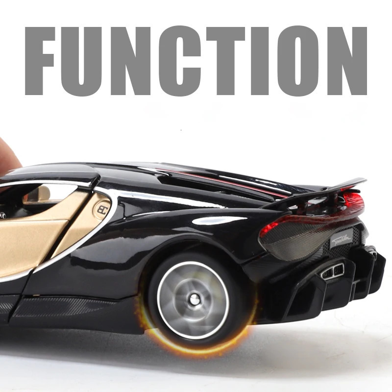 132 Bugatti V16 Supercar Alloy Metal Diecast Model Car Childrens Toys Mini GT Collection Hobbies Birthday Gifts Boy 251011