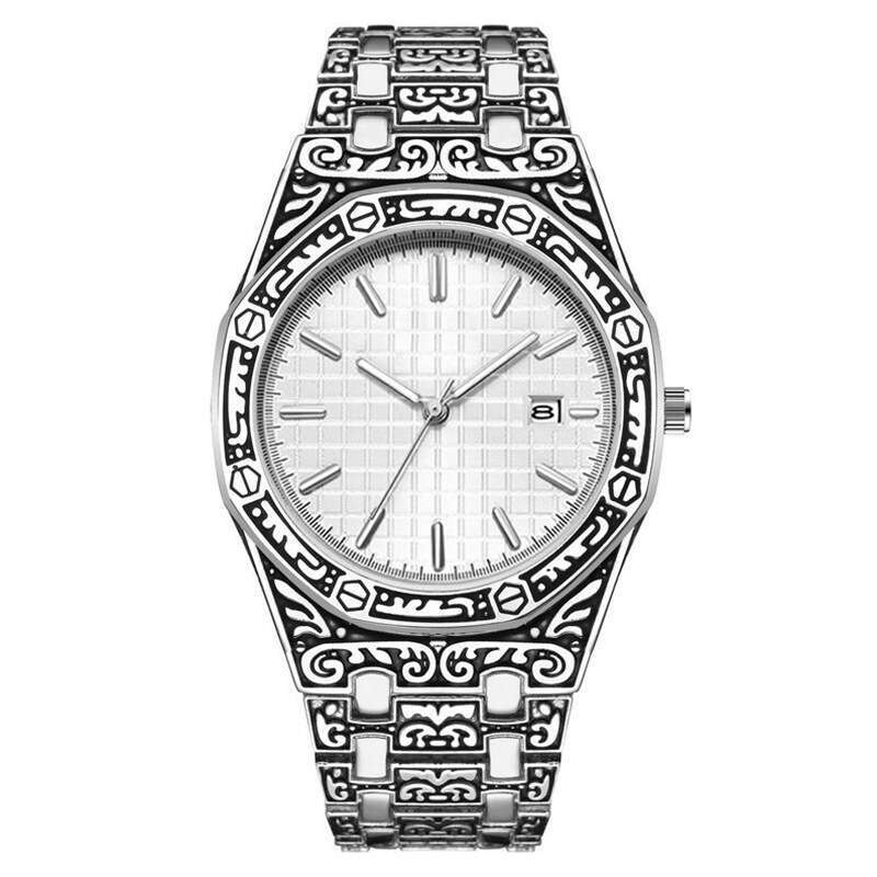 New Men's Classic Famous Watch Engraved Fashion Antique Imitation Wristwatch