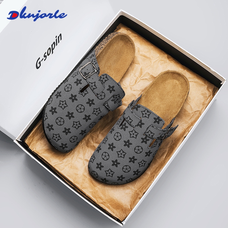 Designer Slippers for men and women: Summer half-slipper for outerwear, fashionable, comfortable and versatile. One-step flip-top casual cool slippers