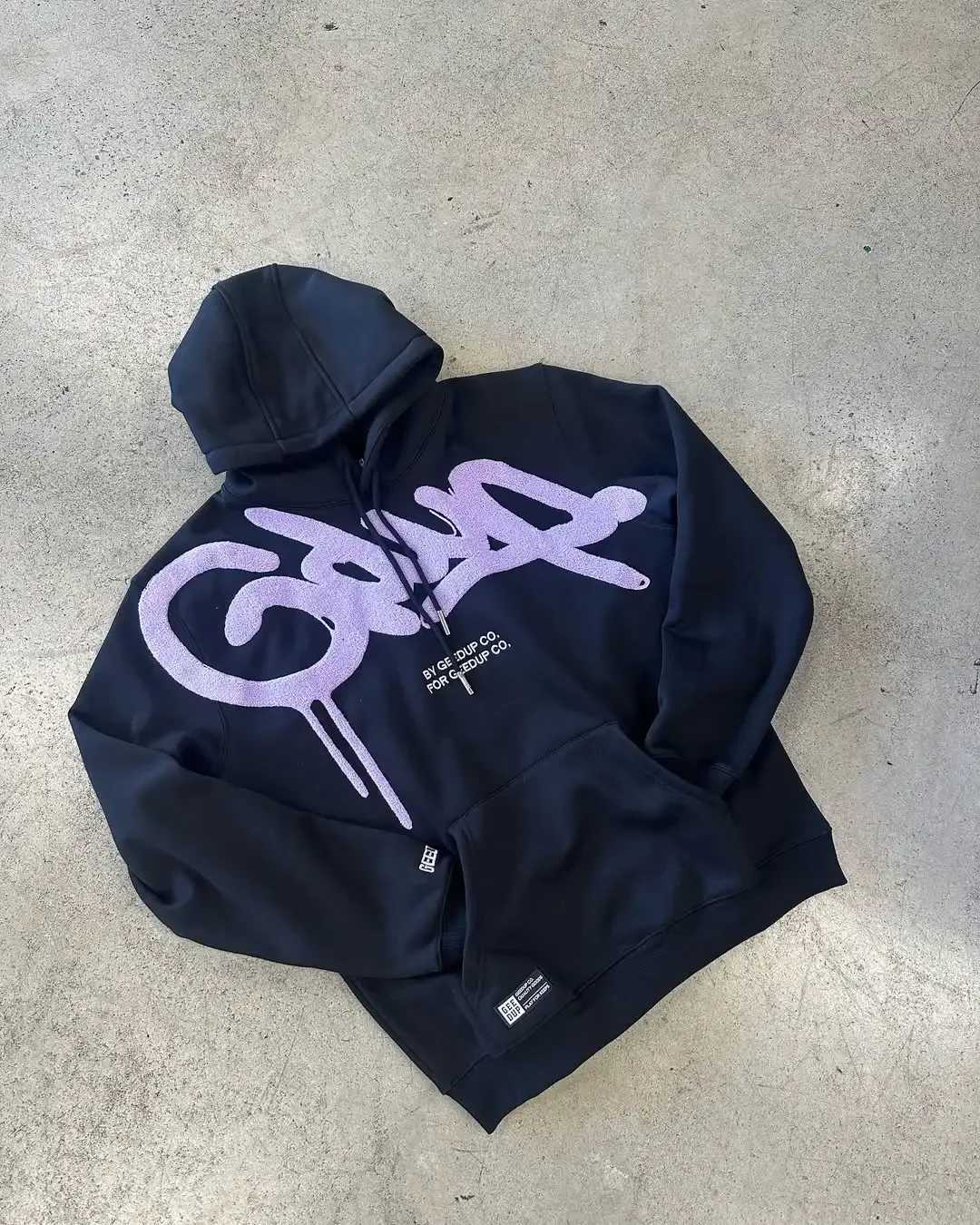 Harajuku style GEEDUP New Fashion Vintage Letter Embroidery Hoodies Harajuku Hip Hop Oversized Hoodies Sweatshirts Casual JacketXJ251013