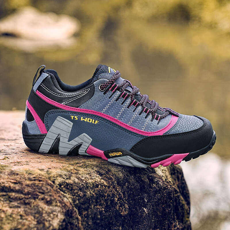 New Lightweight Non-Slip Outdoor Genuine Leather Breathable Wear-Resistant Men's Hiking Trekking Sports Travel Shoes Women