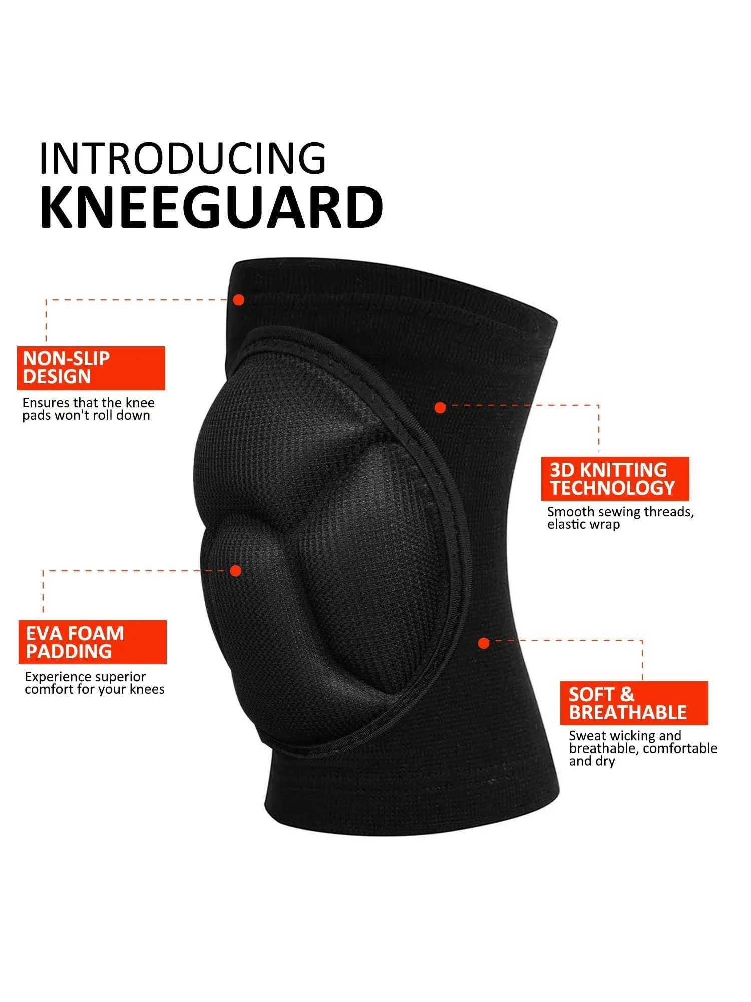 Volleyball Knee Pads for Men Women Thick Sponge Collision Avoidance Warm AntiSlip Knee Sleeve for Football Yoga Dance C251013