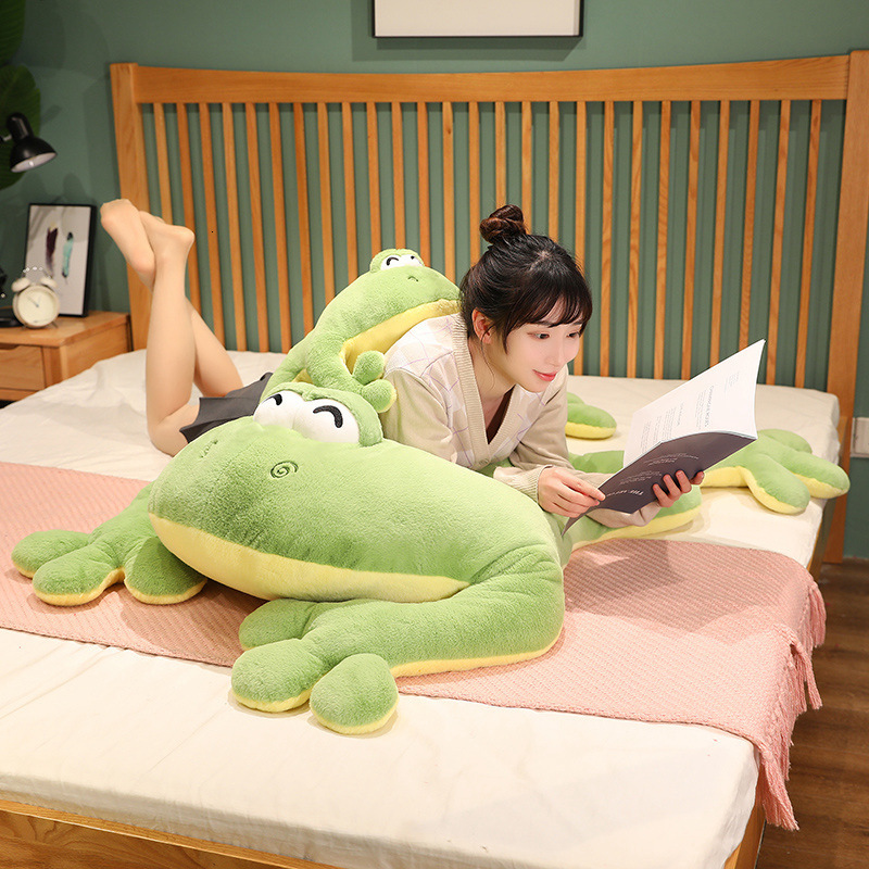 New Extra Pupa Plush Toy for Home Sofa Bed Cute Large PAPA Frog Doll Realistic Cushion