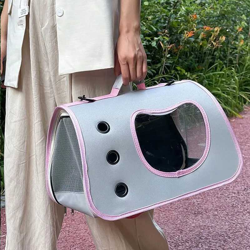 Cat Bags Portable Highcapacity Pet Carrier Bag Foldable Space Capsule Mesh Breathable Travel Bag Outing Travel Pet Backpack C251013
