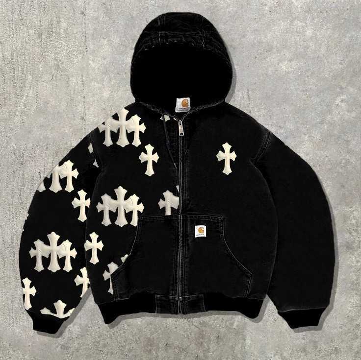 2025 New Style Men's Casual Sweater with European Pattern and Digital Printing, Slim Fit with Zipper, Men's Hoodie L251013