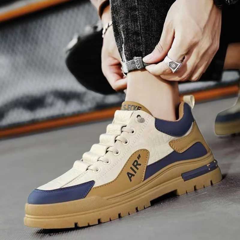 Brand Mens Sneakers High Quality Running Shoes for Men Comfortable Lace Up Flat Shoes Winter Outdoor Mens tennis Shoes 2025 New Z251013