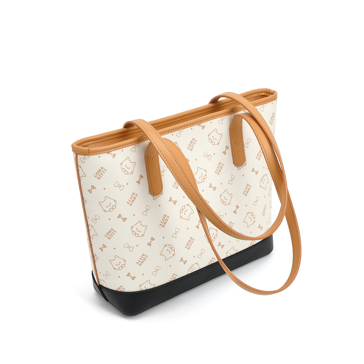 Cow & Kitty designer bag free shipping 2025 New Fashionable new trendy casual handbag large capacity commuting tote bag for woman