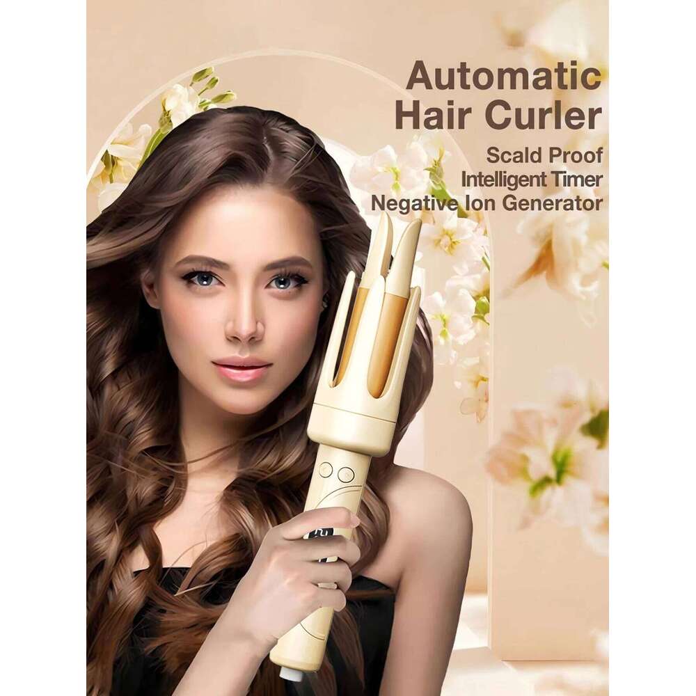 Pro 32MM Auto Curling Iron 4 Heat Settings 30s Salon Tourmaline Ceramic Coating for 24H Voluminous Curls