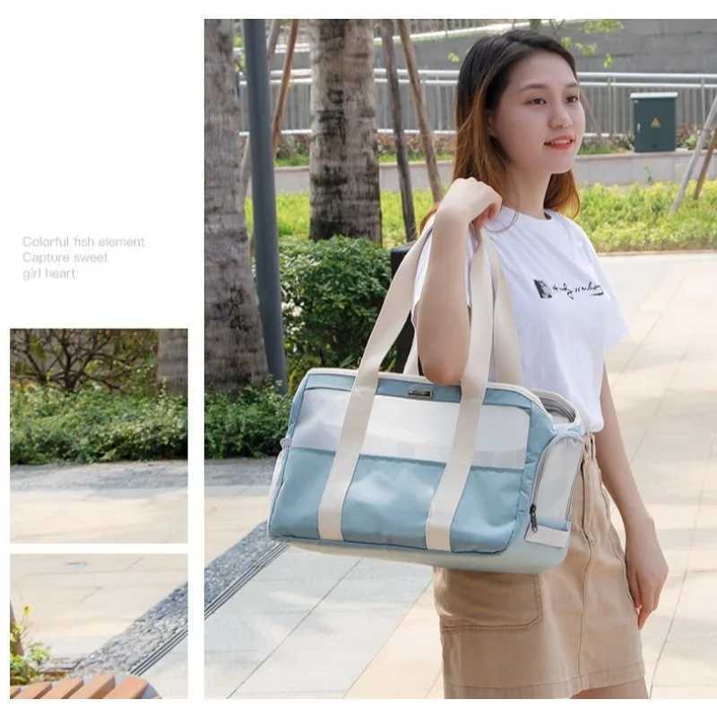 Pet Breathable Mesh Tote Bag Dog and Cat Lightweight and Comfortable Pet Shoulder Bag Pet Carrier Max for 10 Pounds Cat Backpack C251013