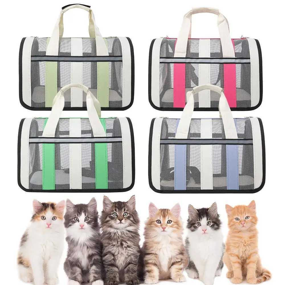 New Breathable Cat outing Bag for Pet Dog Summer Skew Straddle Portable Foldable Small and Mediumsized Dog Cage C251013
