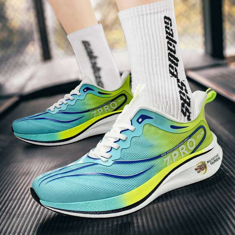 2025 Summer Men's Running New Professional Carbon Plate Sports Training Outdoor Non-slip Shock-absorbing Tennis Shoes