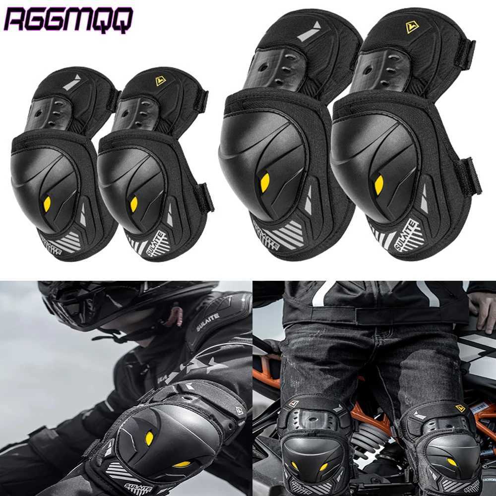1Pair Motorcycle Knee Elbow Guards Adjustable Motocross Armor with PP Shell EVA Padding Dirt BikeEBike Protective Gear C251013