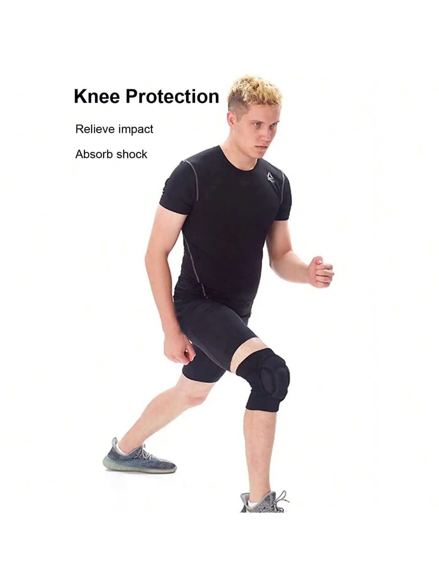 Volleyball Knee Pads for Men Women Thick Sponge Collision Avoidance Warm AntiSlip Knee Sleeve for Football Yoga Dance C251013