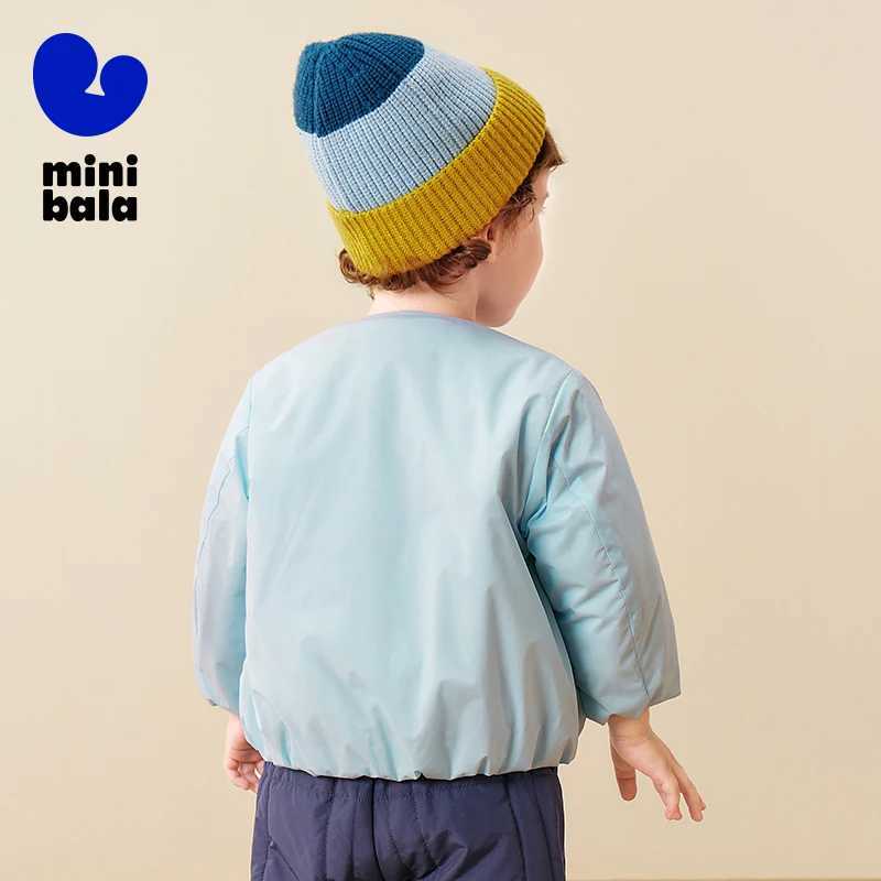 Mini Bala Kids Cotton Jacket 2025 Winter New Warm Padded Coat for Babies and Toddlers C251013