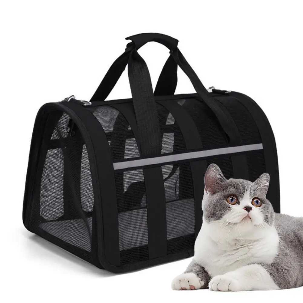 New Breathable Cat outing Bag for Pet Dog Summer Skew Straddle Portable Foldable Small and Mediumsized Dog Cage C251013