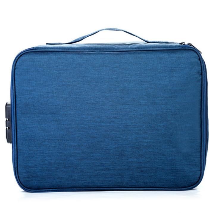 Large Capacity Waterproof Document Bag Organizer Papers Storage Pouch Credential Bag Diploma Storage File Pocket with Separator2403742