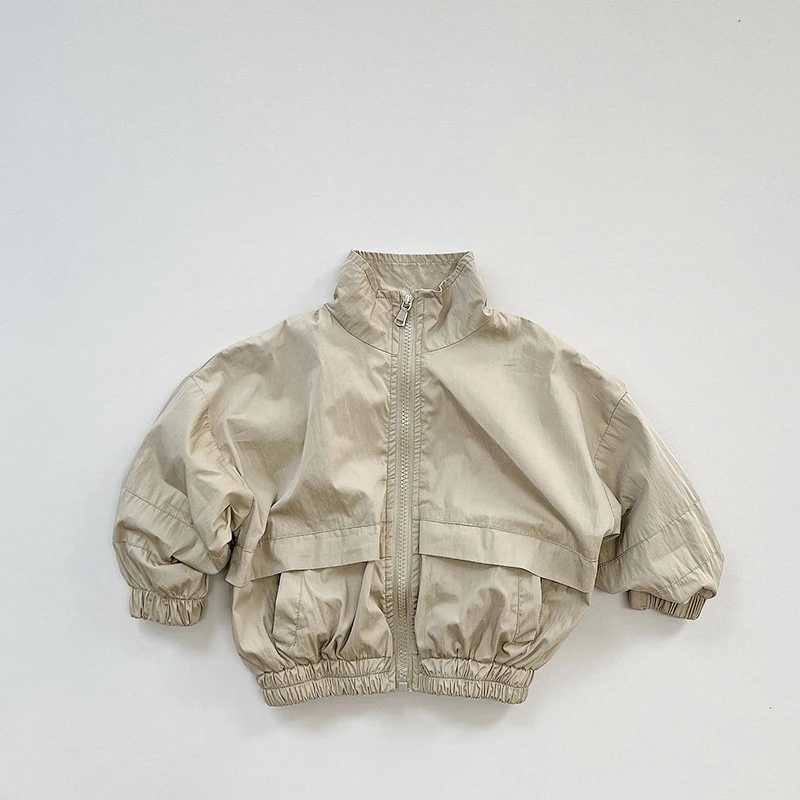 Spring Autumn Children Jackets 18Y Boys Cotton Spliced Zipper Soild Casual Coats Korean Tops Toddler Outerwear For Kids Clothes C251013