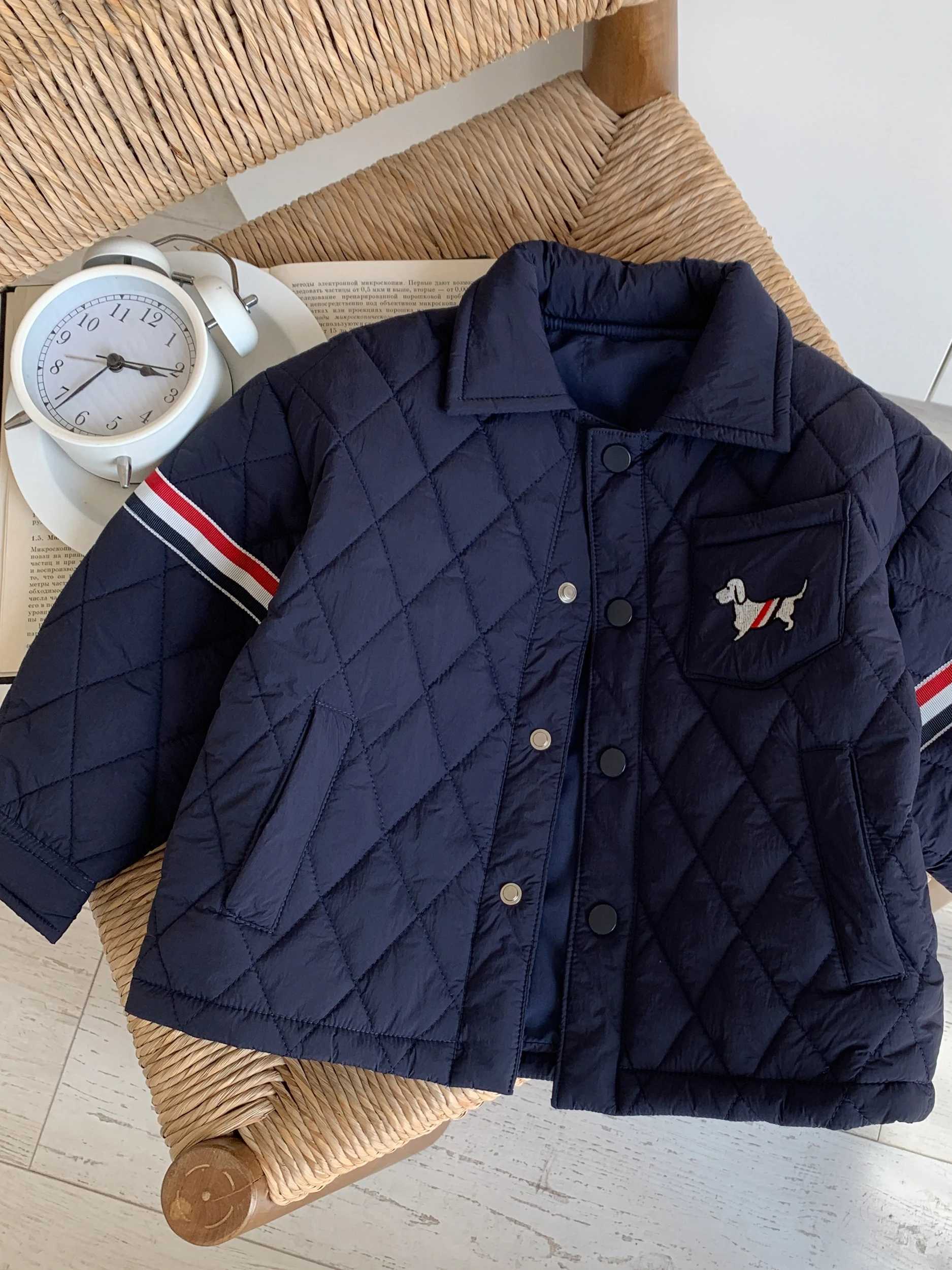 Childrens down and cotton jacket 2024 winter jacket girls cotton jacket boys baseball cotton jacket Japanese childrens cl C251013