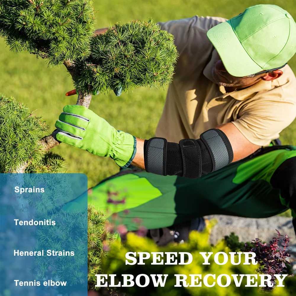 1pc Elbow Brace Adjustable Elbow Compression Sleeve with Removable SplintsUlnar Nerve Entrapment BraceTendonitis Elbow Splint C251013