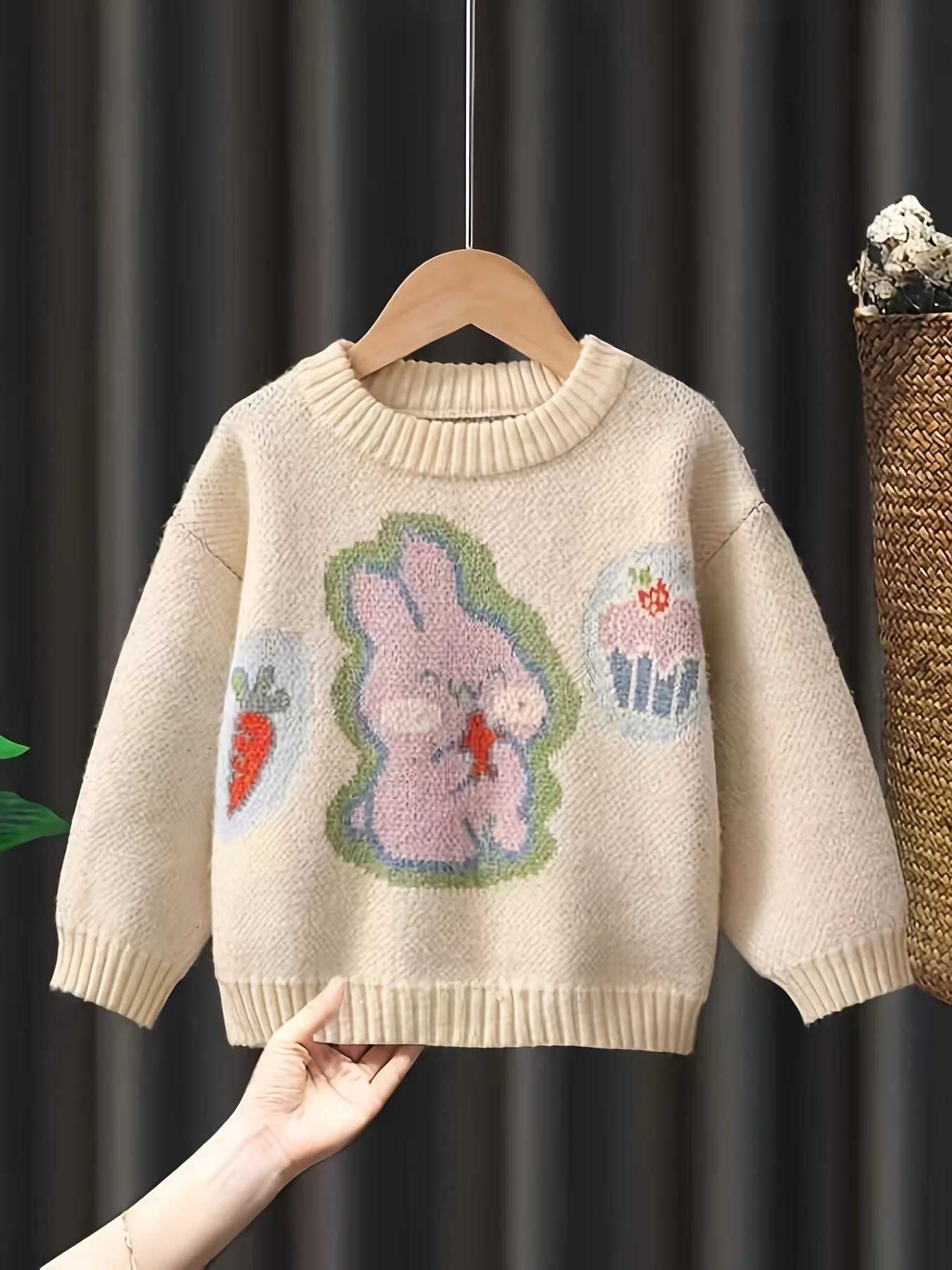 Girls Sweaters New Style Fashionable Childrens Thick Pullover Tops Toddler Girls Knitted Tops C251013