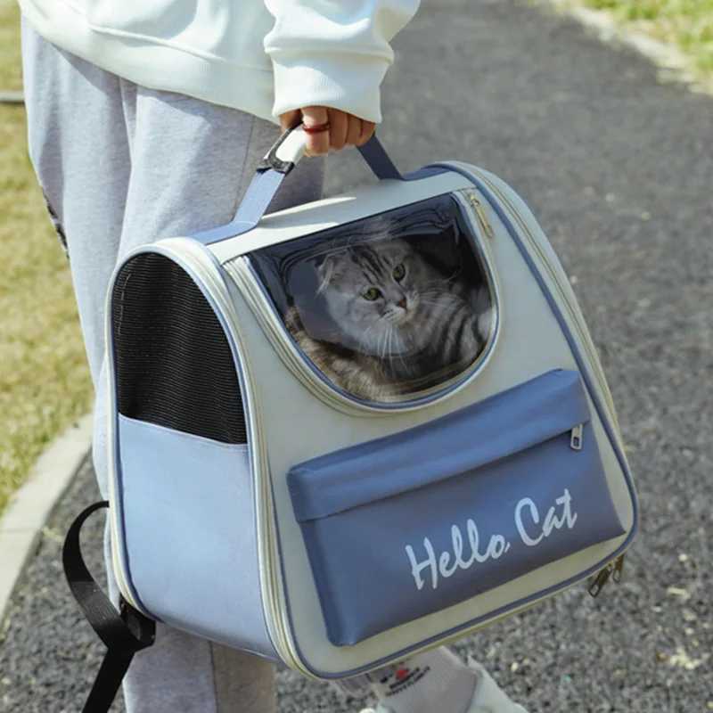 Cat Carrier Bags Windproof Outdoor Travel Backpack for Cat Small Dogs Transport Carrying Bag Cat Backpack Carriers With Cushion C251013