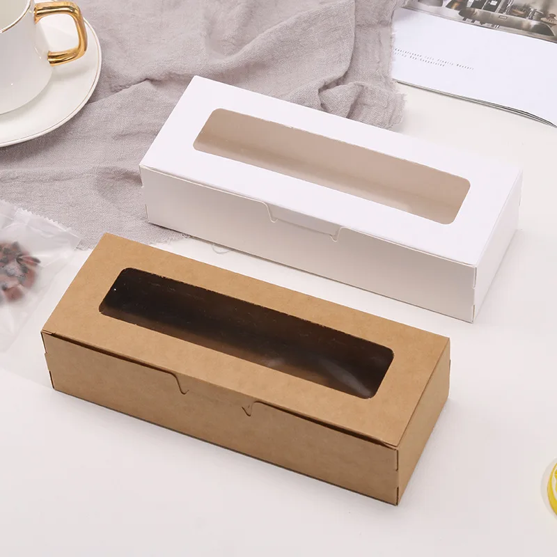 Transparent Window Packaging Boxes Candy Dessert Baking Cake Box For Wedding Birthday Party Custom LOGO Gift Box