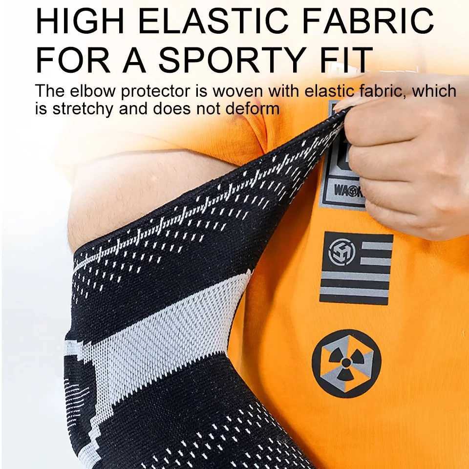 1Pcs Sports Elbow Brace for Weightlifting Compression Support Arm Sleeve Reduce Tennis Elbow and Golfers Elbow Pain Relief C251013