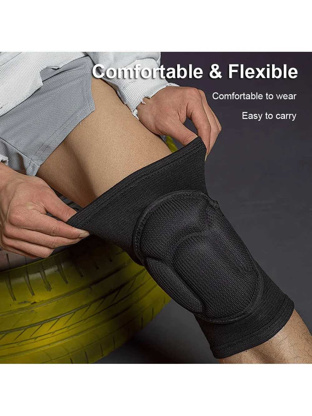 Volleyball Knee Pads for Men Women Thick Sponge Collision Avoidance Warm AntiSlip Knee Sleeve for Football Yoga Dance C251013