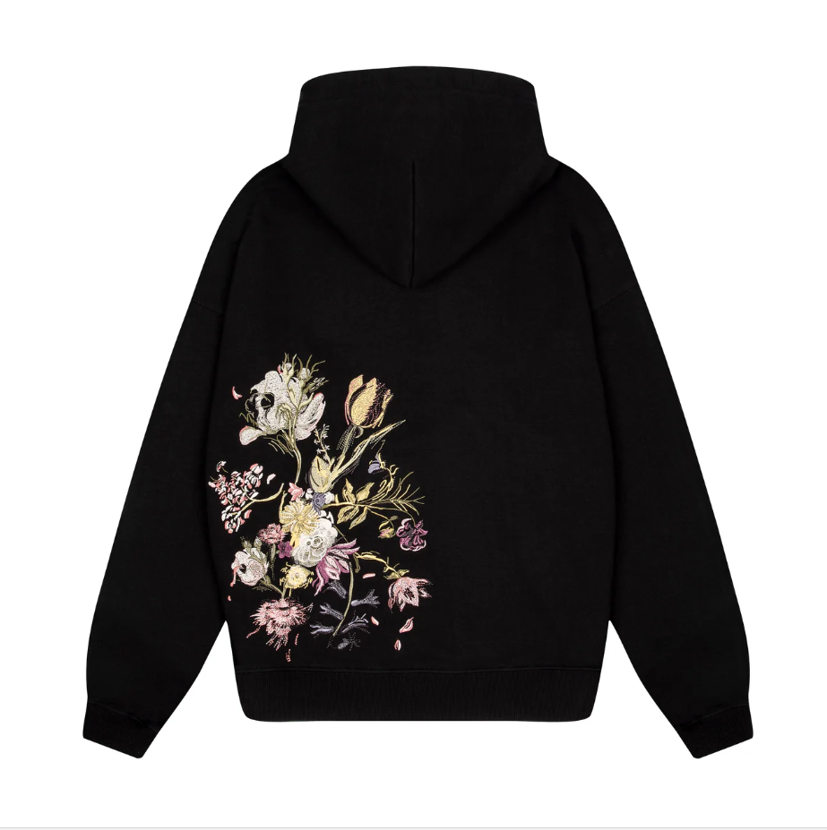derschutze Men's Designer Hoodies cherry blossom Embroidery Pullovers Hoodie Y2K baggy casual Hooded graphic embroidery retro unisex Sweatshirts