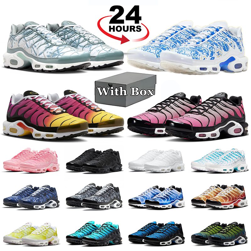 With Box Tnss Tn Designer Shoes Chaussure Plus Sneakers Womens tns utility palm trees green lisboa barcelona Tuned Outdoor Trainers tnplus Sneakers Chaussures 36-47