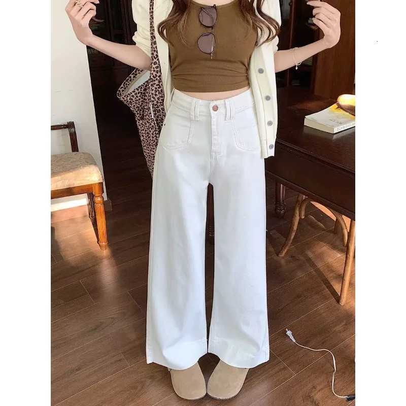 Womens High Waist Wide Leg Jeans Vintage Baggy Denim Pants With Pockets Comfortable Straight Leg Streetwear Fashion TrousersT251013