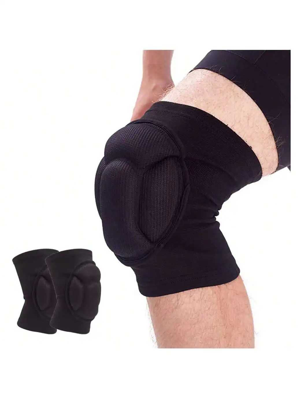 Volleyball Knee Pads for Men Women Thick Sponge Collision Avoidance Warm AntiSlip Knee Sleeve for Football Yoga Dance C251013