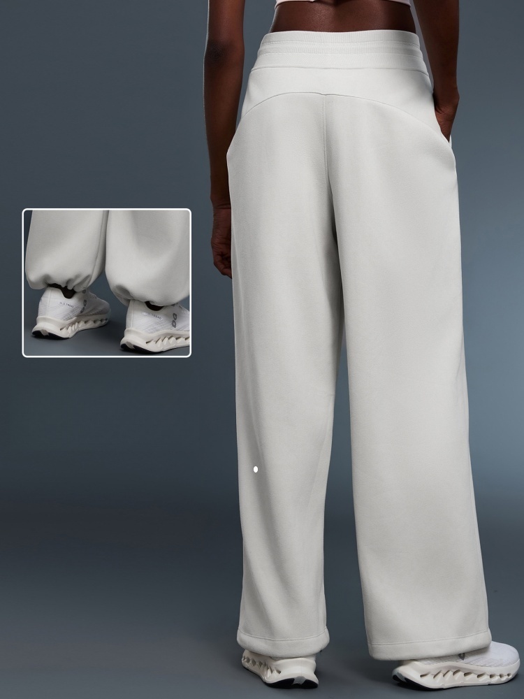 Tight Straight Leg Casual Veet Warm Sports Pants Solid Color Loose And Versatile Sweatpants Autumn/Winter L25158