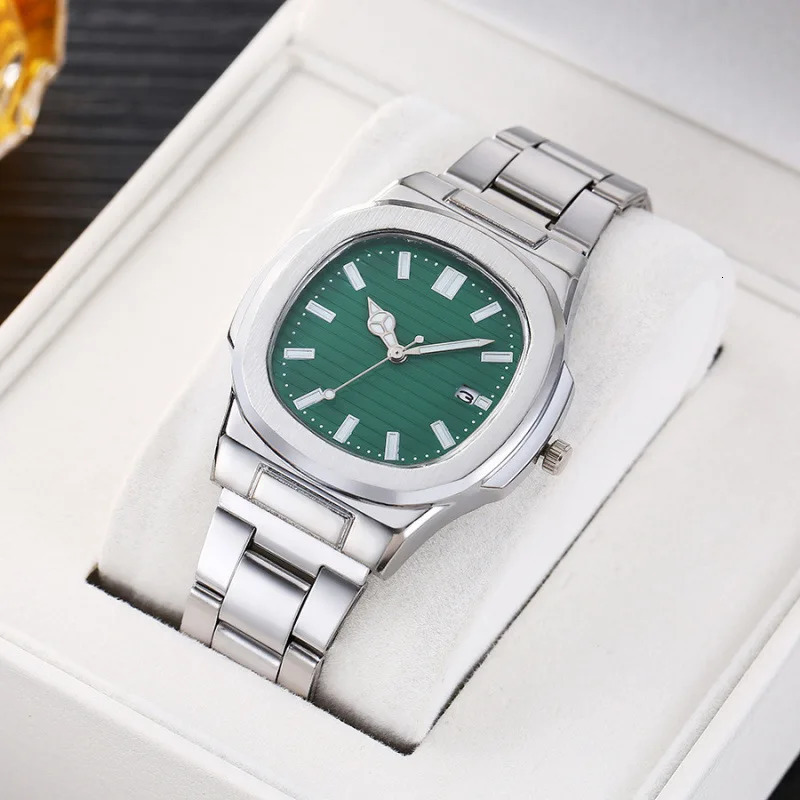 Men Fashion Wristwatches Business ial Stainless Steel Strap Quartz Watch with Calendar for Mens ClockWithout Box 251008